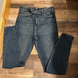 Hollister Women's Dark Blue Skinny Jeans